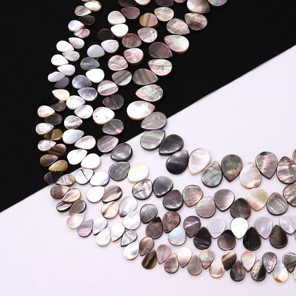 Natural Black Shell Water Drop Shape Beads Various Sizes Seawater Shell Horizontal Hole Loose Bead Necklace Bracelet Accessory
Natural Black Shell Water Drop Shape Beads Various Sizes Seawater Shell Horizontal Hole Loose Bead Necklace Bracelet Accessory