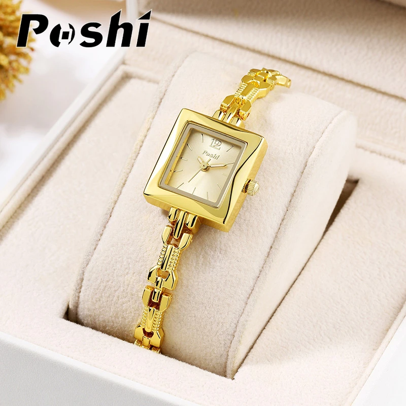 POSHI Quartz Watch Fashion Women's Wristwatch Luxury Bracelet Clock All Gold Luminous Hands Best Gift For Friends 993
POSHI Quartz Watch Fashion Women's Wristwatch Luxury Bracelet Clock All Gold Luminous Hands Best Gift For Friends 993