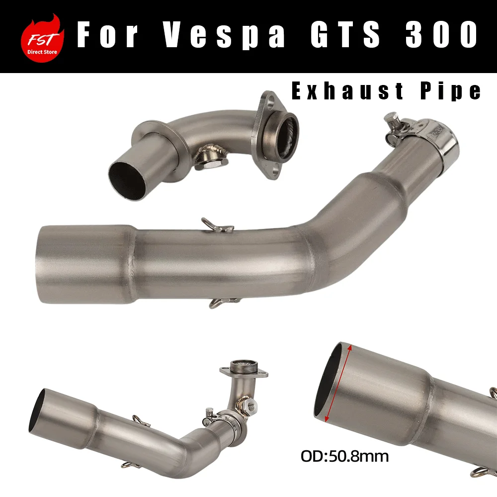 Stainless Steel Modified Front Exhaust Pipe for Vespa GTS 300 Motorcycle Exhaust Modification
Stainless Steel Modified Front Exhaust Pipe for Vespa GTS 300 Motorcycle Exhaust Modification