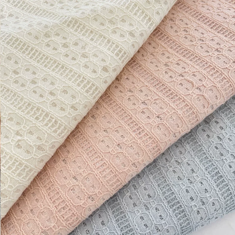 Vertical Grid Jacquard Hollow Lace Fabric Sewing Curtains Tablecloths Bags Splicing Fabric Materials
Vertical Grid Jacquard Hollow Lace Fabric Sewing Curtains Tablecloths Bags Splicing Fabric Materials