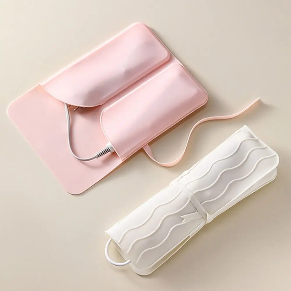 2 in 1 Hair Curler Storage Bag Silicone Folding Heat Resistant Mat Waterproof Portable Curling Iron Carrying Case Make Up Bag
2 in 1 Hair Curler Storage Bag Silicone Folding Heat Resistant Mat Waterproof Portable Curling Iron Carrying Case Make Up Bag