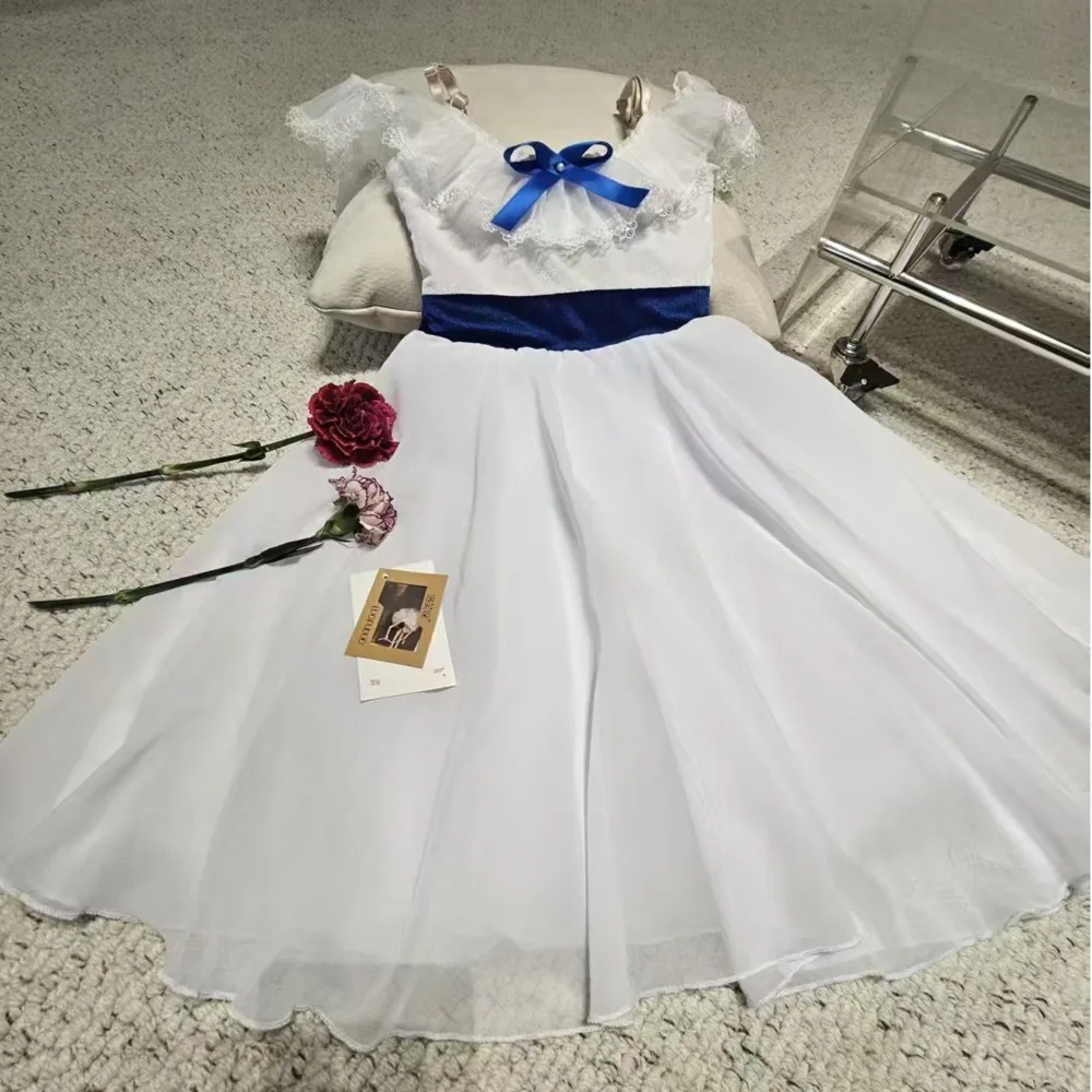 White Ballet Tutu Long Chiffon Skirt Classical Dance Cupid Balerina Costumes Romantic Ballet Outfit Girls Artistic Gymnastics
White Ballet Tutu Long Chiffon Skirt Classical Dance Cupid Balerina Costumes Romantic Ballet Outfit Girls Artistic Gymnastics