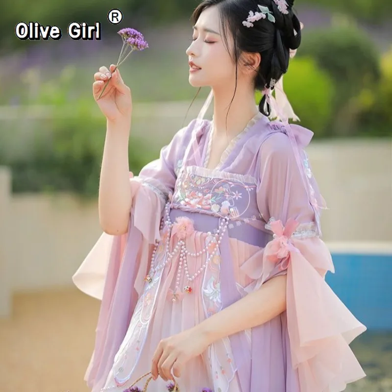 Olivegirl Hanfu Dress Women Chinese Ancient Traditional Hanfu Carnival Cosplay Costume Summer Hanfu Pink Purple Greren Dres
Olivegirl Hanfu Dress Women Chinese Ancient Traditional Hanfu Carnival Cosplay Costume Summer Hanfu Pink Purple Greren Dres