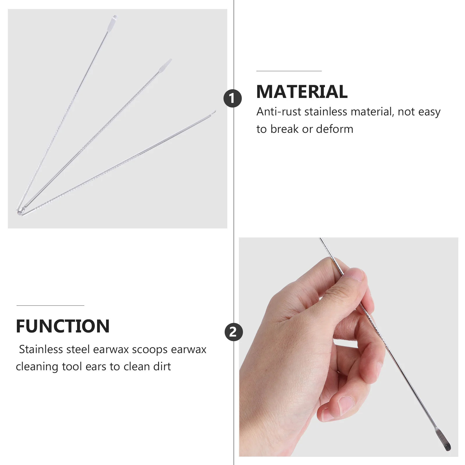 15 шт., инструменты для чистки ушной серы высокой твердости, набор для ушей из нержавеющей стали, многоразовые ложки для удаления воска для безопасной гигиены ушей, обслуживание
15 шт., инструменты для чистки ушной серы высокой твердости, набор для ушей из нержавеющей стали, многоразовые ложки для удаления воска для безопасной гигиены ушей, обслуживание