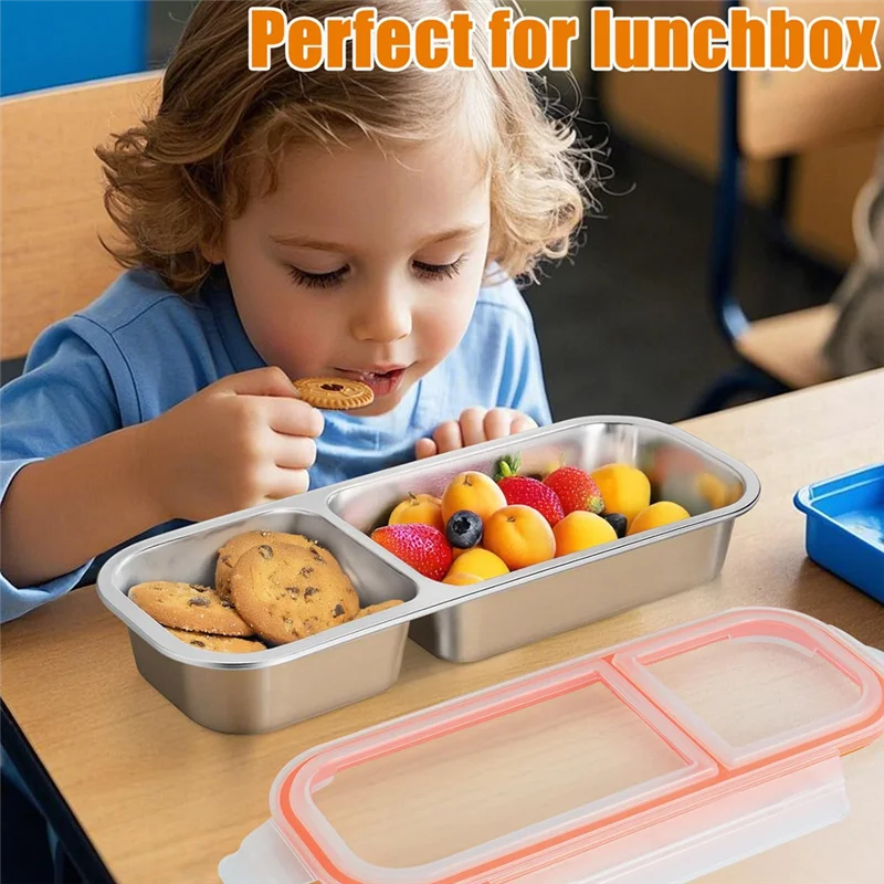 IALJ-Stainless Steel Two-Compartment Snack Container With Lid, Reusable For Daily Use
IALJ-Stainless Steel Two-Compartment Snack Container With Lid, Reusable For Daily Use