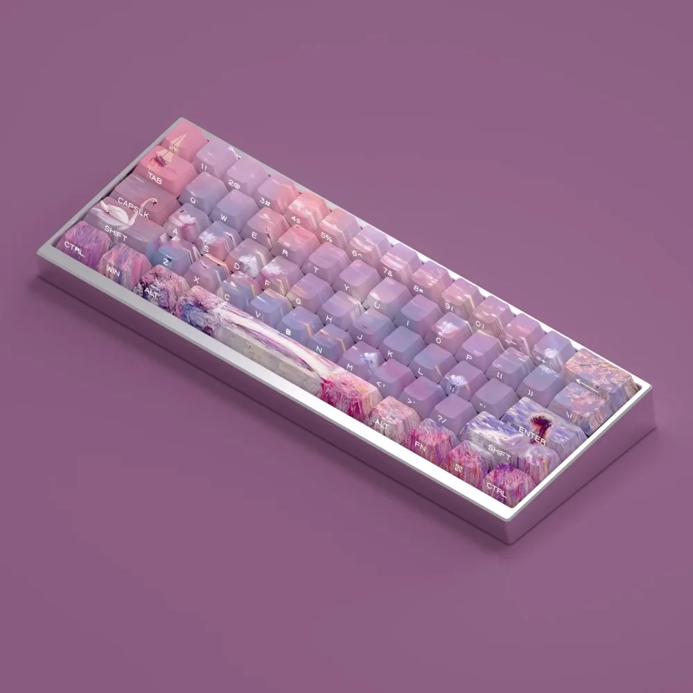 130 Keys Dreamland Oil Painting Theme Translucency Keycap PBT Thermal Sublimation Cherry Profile Keycaps for Mechanical Keyboard
130 Keys Dreamland Oil Painting Theme Translucency Keycap PBT Thermal Sublimation Cherry Profile Keycaps for Mechanical Keyboard