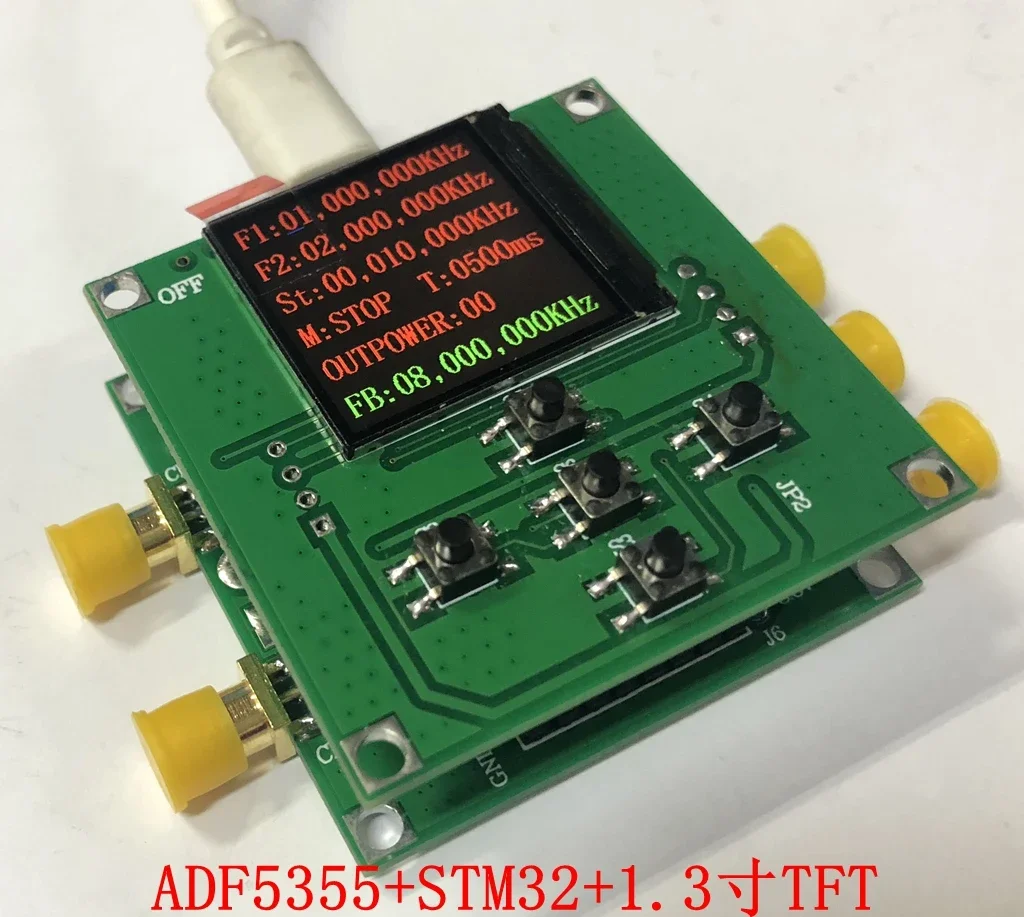ADF5355 supports frequency sweep Official website control software PLL RF source 13.6GHz
ADF5355 supports frequency sweep Official website control software PLL RF source 13.6GHz