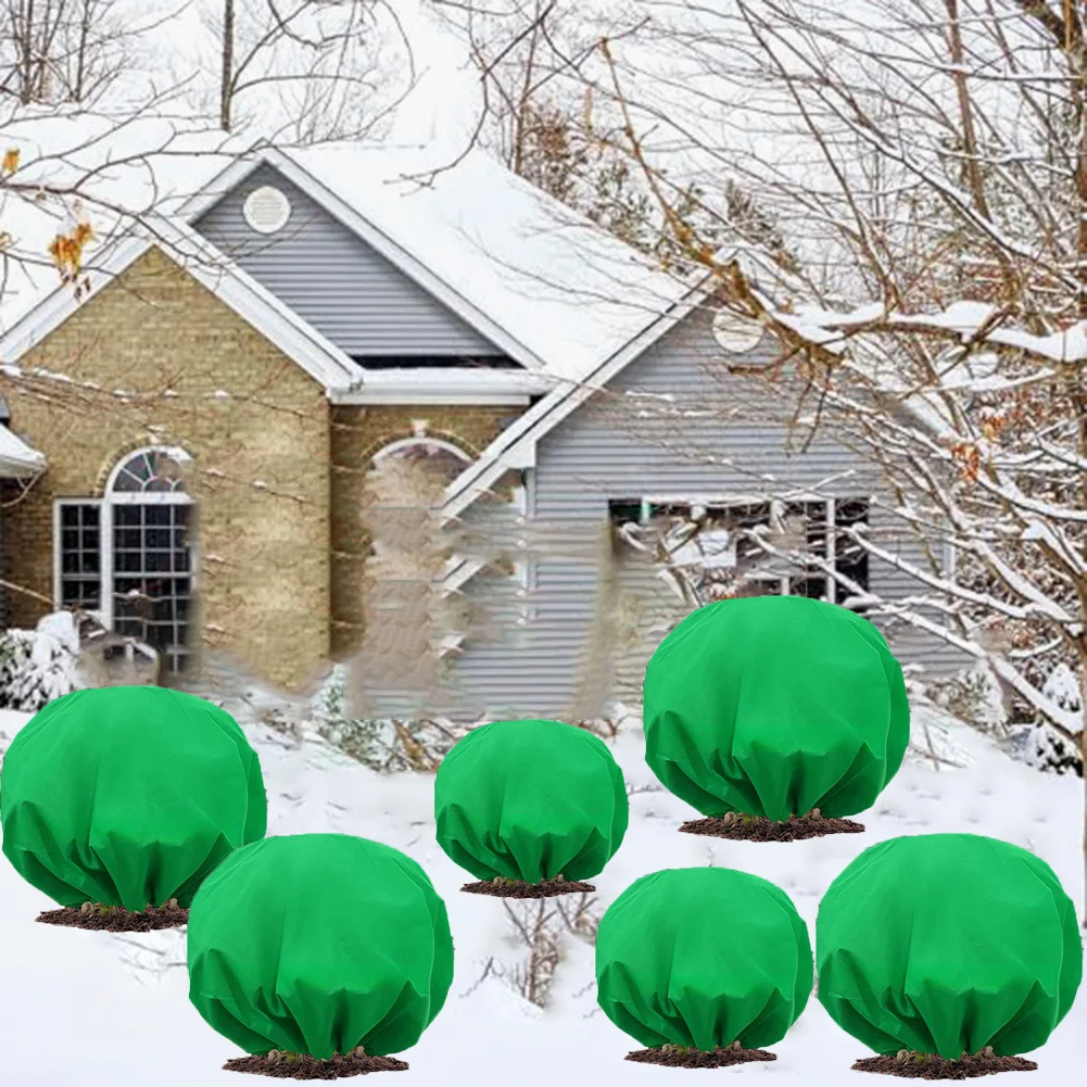Winter Plant Frost Protection Covers with Drawstring Pack of 6 Insulated Blankets to Shield Plants from Freeze and Frost Damage
Winter Plant Frost Protection Covers with Drawstring Pack of 6 Insulated Blankets to Shield Plants from Freeze and Frost Damage