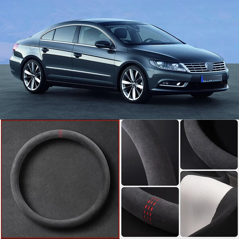 Alcantara Anti-Slip Black Suede Leather Car Universal Steering Wheel Cover For Volkswagen CC Car Accessories
Alcantara Anti-Slip Black Suede Leather Car Universal Steering Wheel Cover For Volkswagen CC Car Accessories