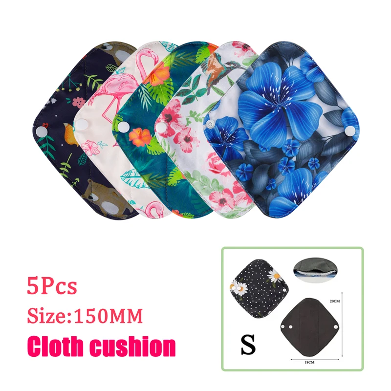 5Pcs Reusable Menstrual Pads Female Breathable Heavy Flow Bamboo Charcoal Washable Sanitary Napkins Women cloth sanitary napkin
5Pcs Reusable Menstrual Pads Female Breathable Heavy Flow Bamboo Charcoal Washable Sanitary Napkins Women cloth sanitary napkin