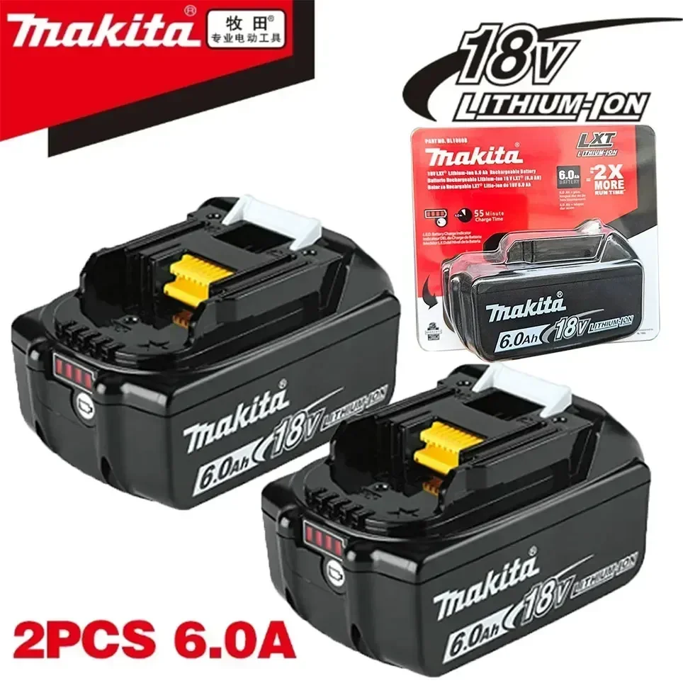 Makita Original Rechargeable Battery 6Ah/5Ah/3Ah 18V drill Power tool BL1860 BL1840 BL1830 BL1850 Replacement lithium Battery
Makita Original Rechargeable Battery 6Ah/5Ah/3Ah 18V drill Power tool BL1860 BL1840 BL1830 BL1850 Replacement lithium Battery