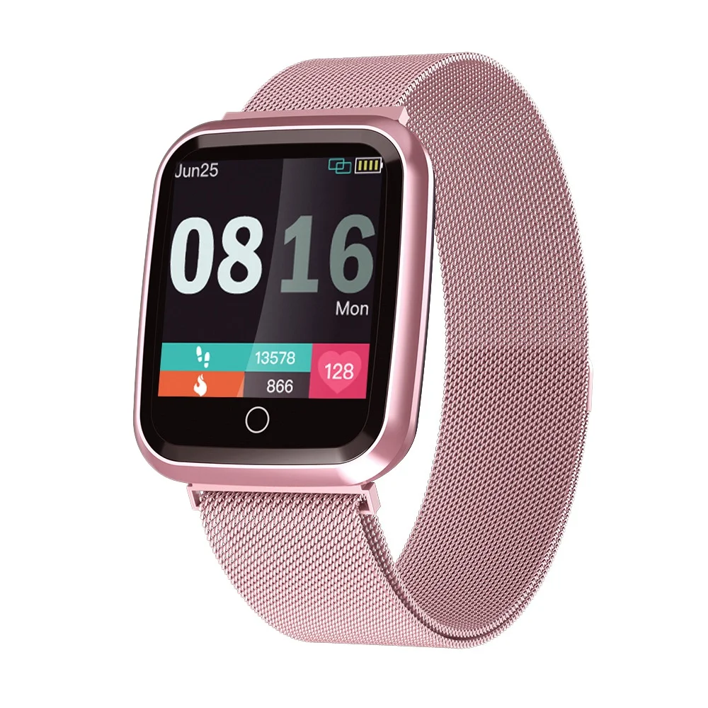 Women Smart Watch IP68 Waterproof Smartwatch Heart Rate Monitor Sport Fitness Watch Wearable Devices for Ios Android Pink
Women Smart Watch IP68 Waterproof Smartwatch Heart Rate Monitor Sport Fitness Watch Wearable Devices for Ios Android Pink