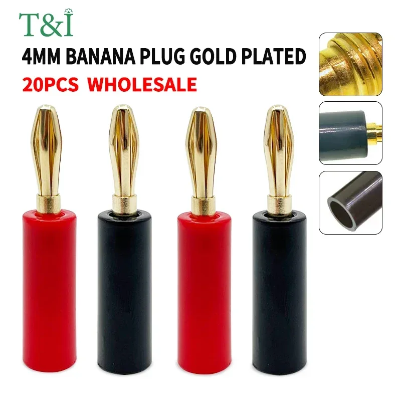20Pcs 4mm Gold-Plated Banana Head Pure Copper Power Amplifier Audio Diy Audio Speaker Plug Welding-Free Head Lantern Head
20Pcs 4mm Gold-Plated Banana Head Pure Copper Power Amplifier Audio Diy Audio Speaker Plug Welding-Free Head Lantern Head
