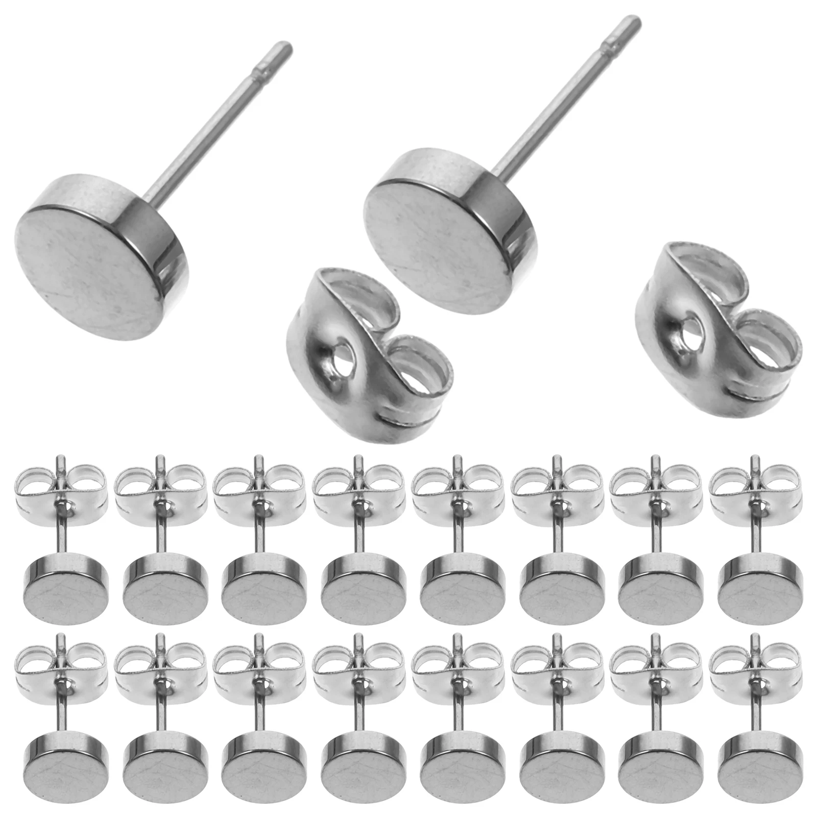 20pcs Titanium Steel Earrings High Brightness Unique Round Design Studs for Women Men Safe Ear Skin Lightweight Accessories
20pcs Titanium Steel Earrings High Brightness Unique Round Design Studs for Women Men Safe Ear Skin Lightweight Accessories