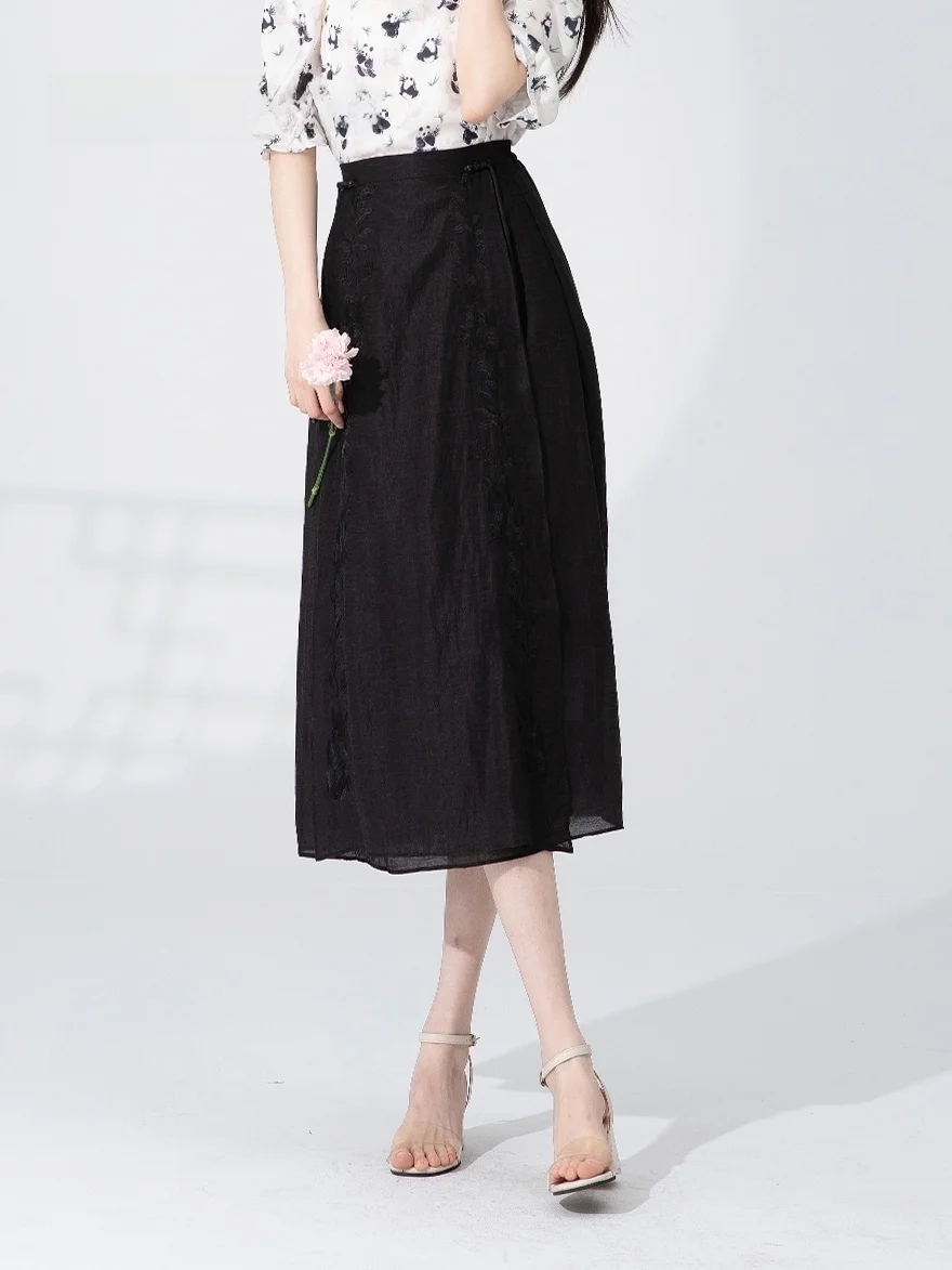 Летняя новинка Dailanzhi: универсальная однотонная юбка А-силуэта с завышенной талией из ткани Cosite, миди-юбка
Летняя новинка Dailanzhi: универсальная однотонная юбка А-силуэта с завышенной талией из ткани Cosite, миди-юбка