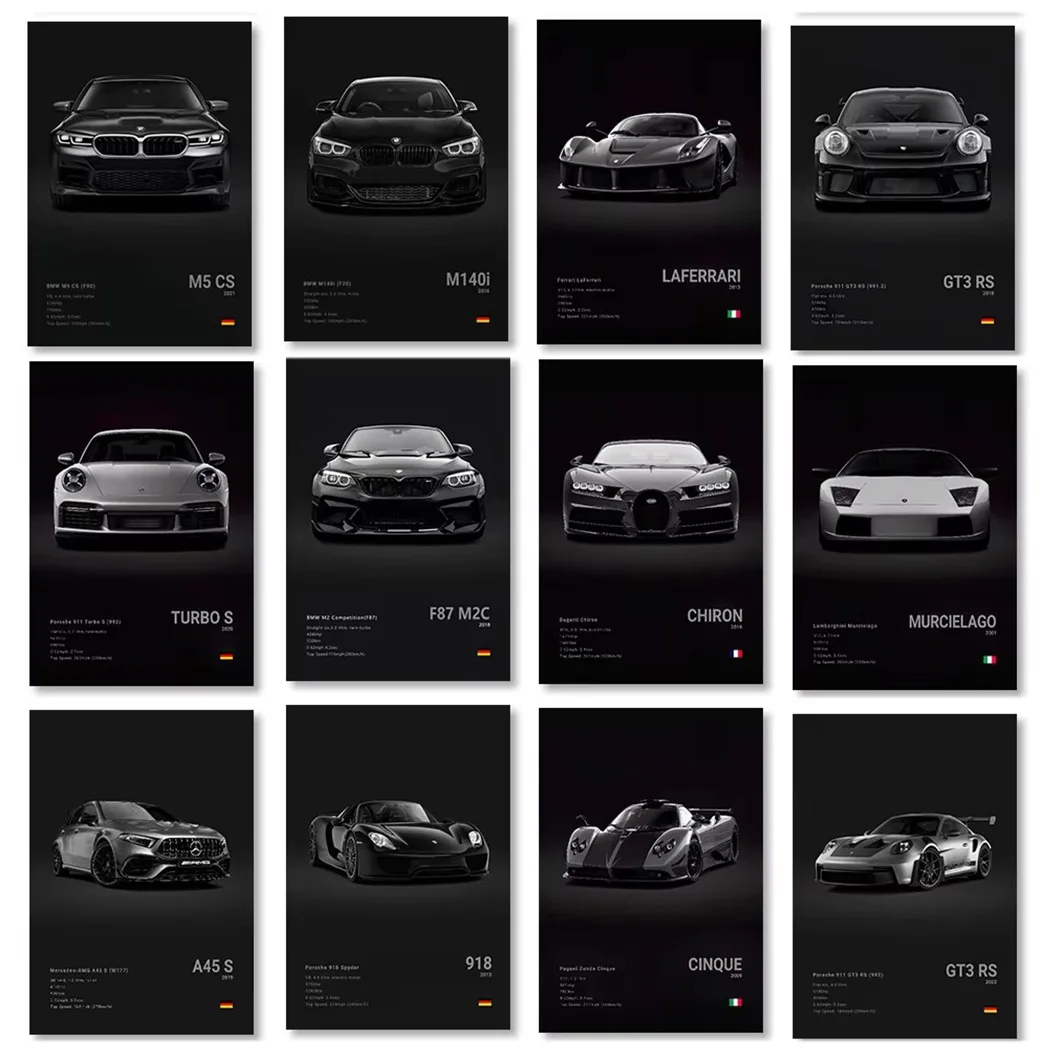 Famous Cars 918 GT3 G63 STO SLS Canvas Wall Art Print Poster Modern Home Decor Unframed Birthday Gift for Car Enthusiasts
Famous Cars 918 GT3 G63 STO SLS Canvas Wall Art Print Poster Modern Home Decor Unframed Birthday Gift for Car Enthusiasts