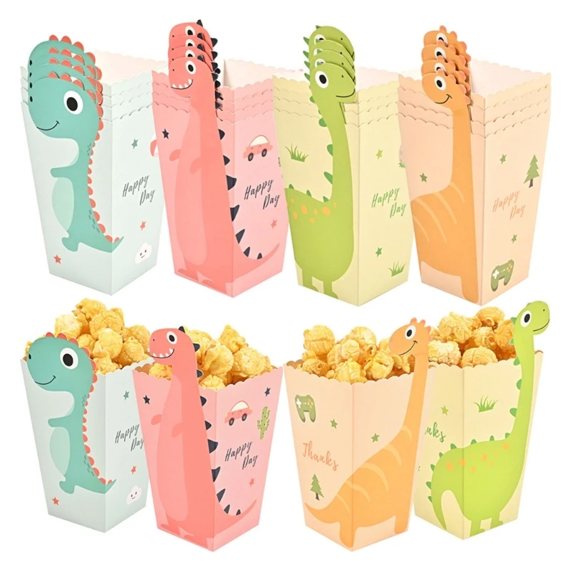 12pcs Cartoon Dinosaur Boxes Kid Boy Girl Dessert Candy Bags Birthday Party Decoration for Movie Night Supplies
12pcs Cartoon Dinosaur Boxes Kid Boy Girl Dessert Candy Bags Birthday Party Decoration for Movie Night Supplies