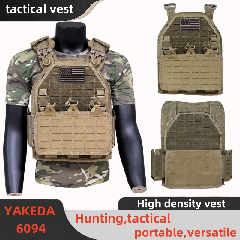 YAKEDA Tactical Vest 6094 - Durable Outdoor Hunting Vest with Molle Webbing, Adjustable Fit, Lightweight for Airsoft & Survival
YAKEDA Tactical Vest 6094 - Durable Outdoor Hunting Vest with Molle Webbing, Adjustable Fit, Lightweight for Airsoft & Survival