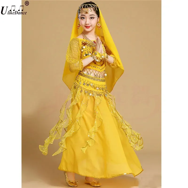 Girl Belly Dance Wear for Girls Belly dancing Costume Halloween Costumes for Girl Children Sequins Stage Costume
Girl Belly Dance Wear for Girls Belly dancing Costume Halloween Costumes for Girl Children Sequins Stage Costume