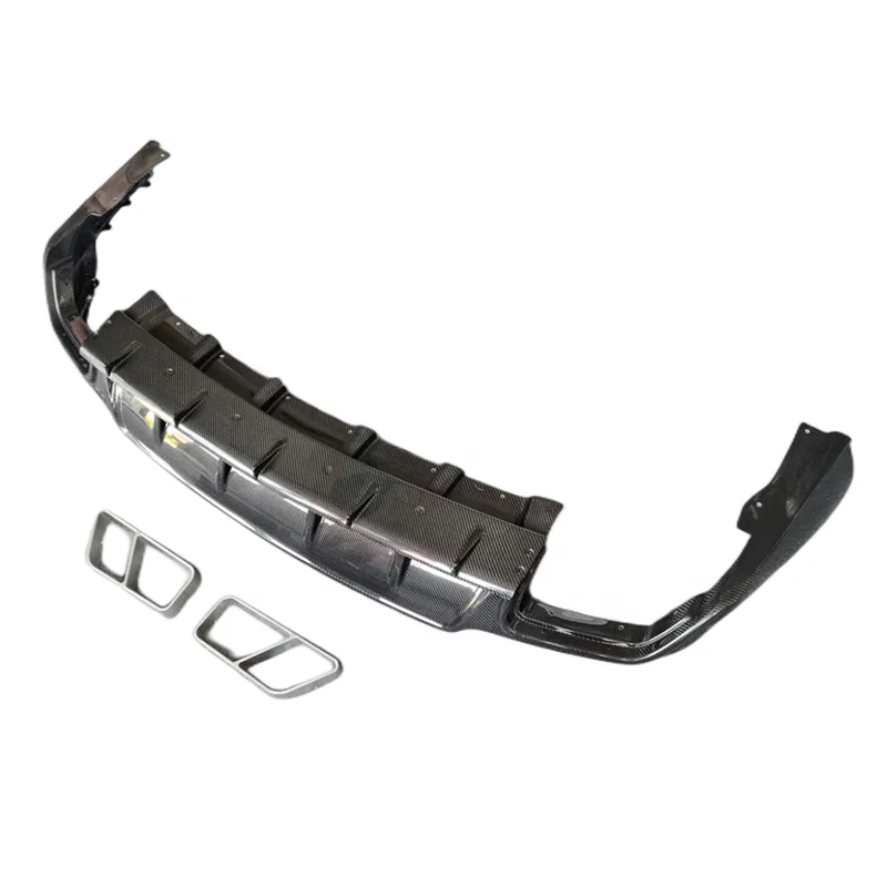 M style dry carbon fiber rear diffuser rear lip and exhaust for Maserati levante body kit
M style dry carbon fiber rear diffuser rear lip and exhaust for Maserati levante body kit