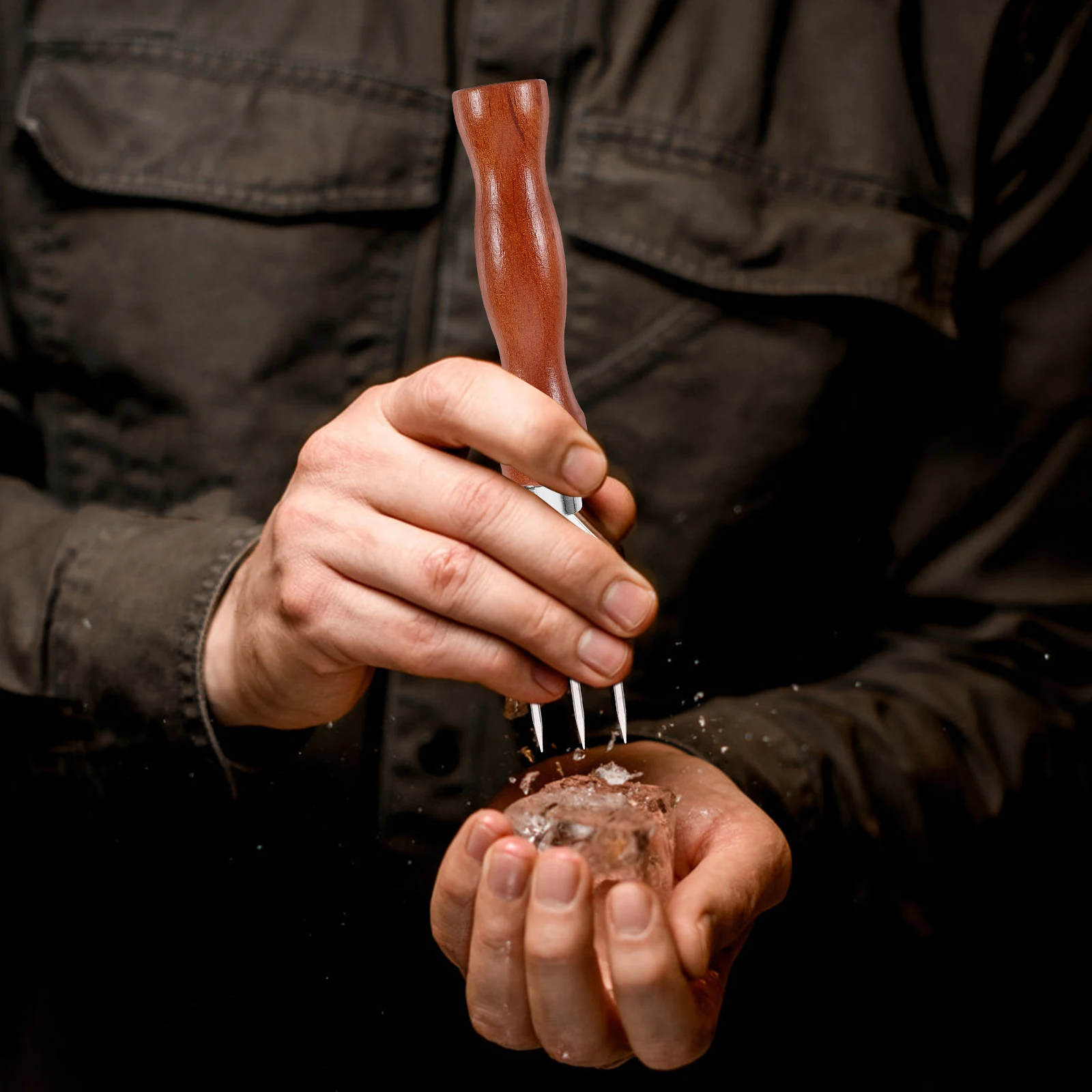 Ice Picker Wood Handle Stainless Steel Ice Crusher Tool for Freezer Hockey Cone Bar Tools Kitchen Counter Accessories
Ice Picker Wood Handle Stainless Steel Ice Crusher Tool for Freezer Hockey Cone Bar Tools Kitchen Counter Accessories