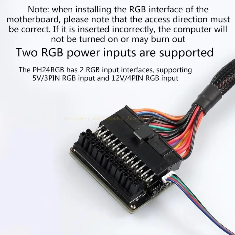Atx24Pin Power Adapter 90° 24pin Male Female Mainboard Motherboard Female to 24pin Male With RGB Led for Desktops PC
Atx24Pin Power Adapter 90° 24pin Male Female Mainboard Motherboard Female to 24pin Male With RGB Led for Desktops PC