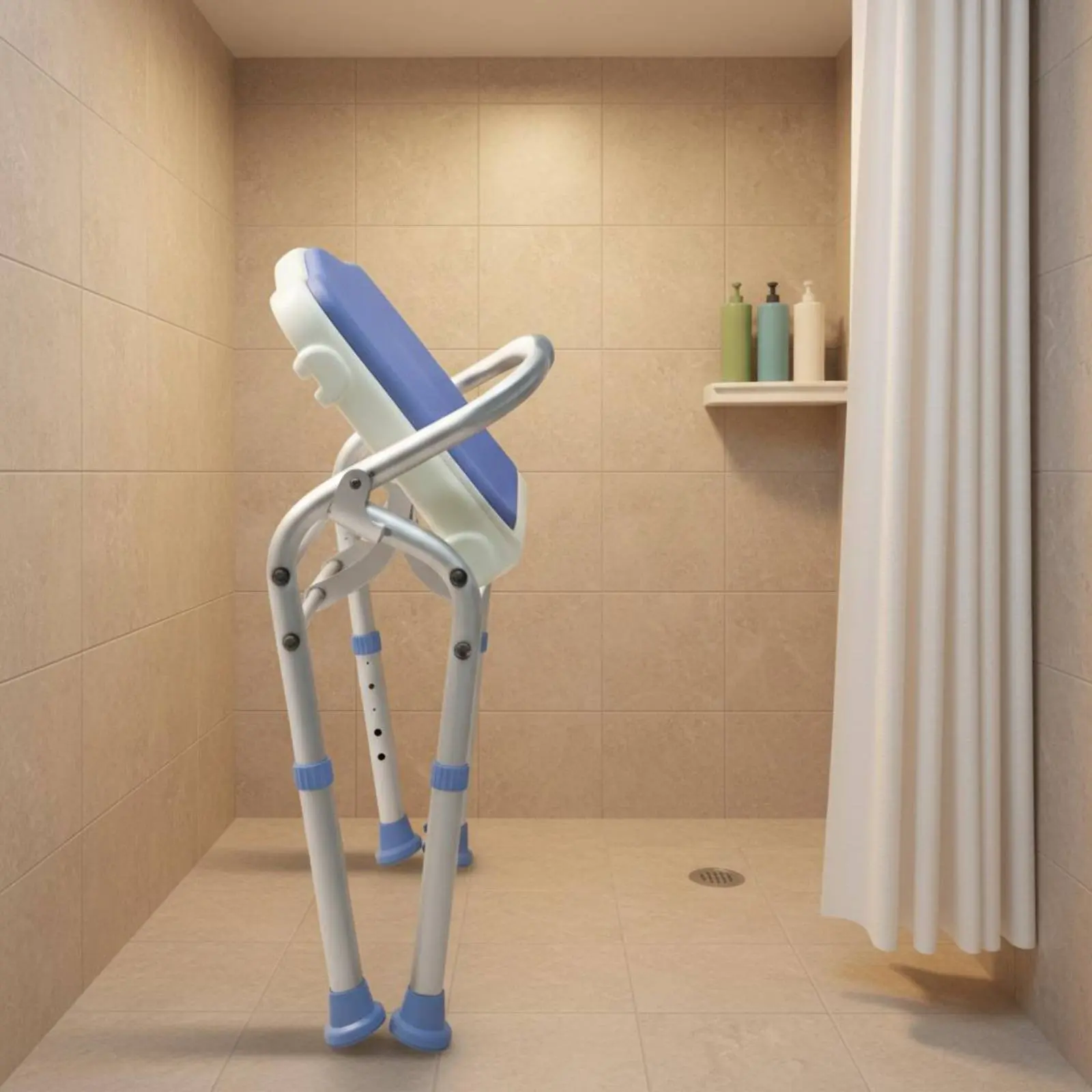 Folding Shower Chair Foldable Elderly Shower Bench Adjustable Bath Seat Rust-without Bathroom Safety Aid Stable Triangular Frame
Folding Shower Chair Foldable Elderly Shower Bench Adjustable Bath Seat Rust-without Bathroom Safety Aid Stable Triangular Frame