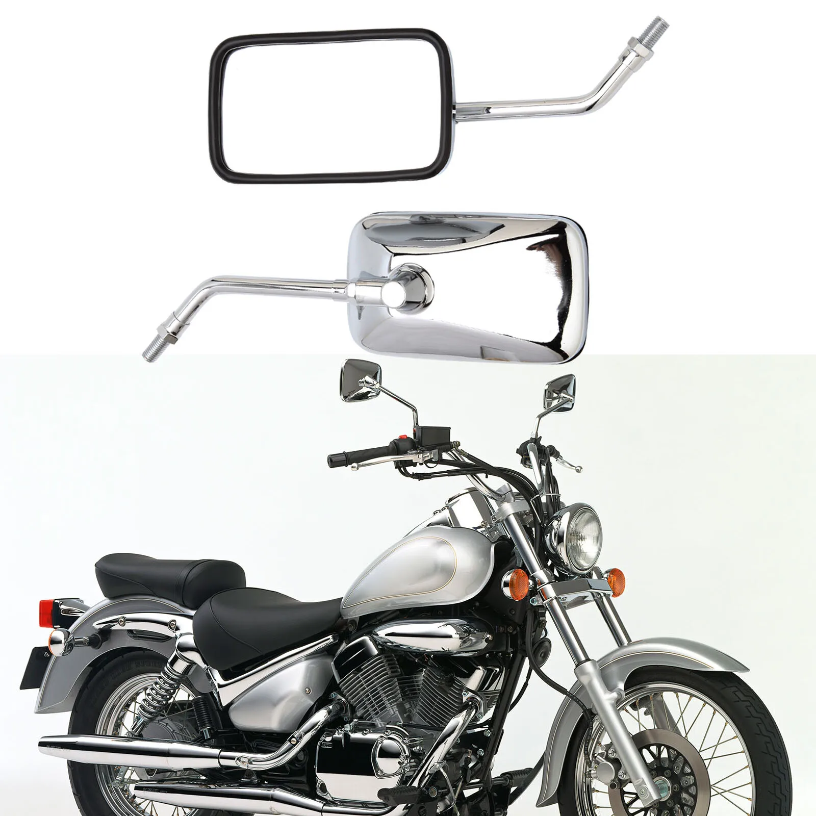 For Suzuki Intruder 800 1400 700 250 Chrome Rectangle Motorcycle Mirrors 10MM
For Suzuki Intruder 800 1400 700 250 Chrome Rectangle Motorcycle Mirrors 10MM