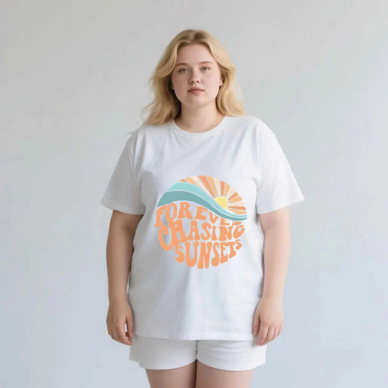 Commuting home double wear with high cost-effectiveness plus size Ladies' casual short sleeved T-shirt white
Commuting home double wear with high cost-effectiveness plus size Ladies' casual short sleeved T-shirt white