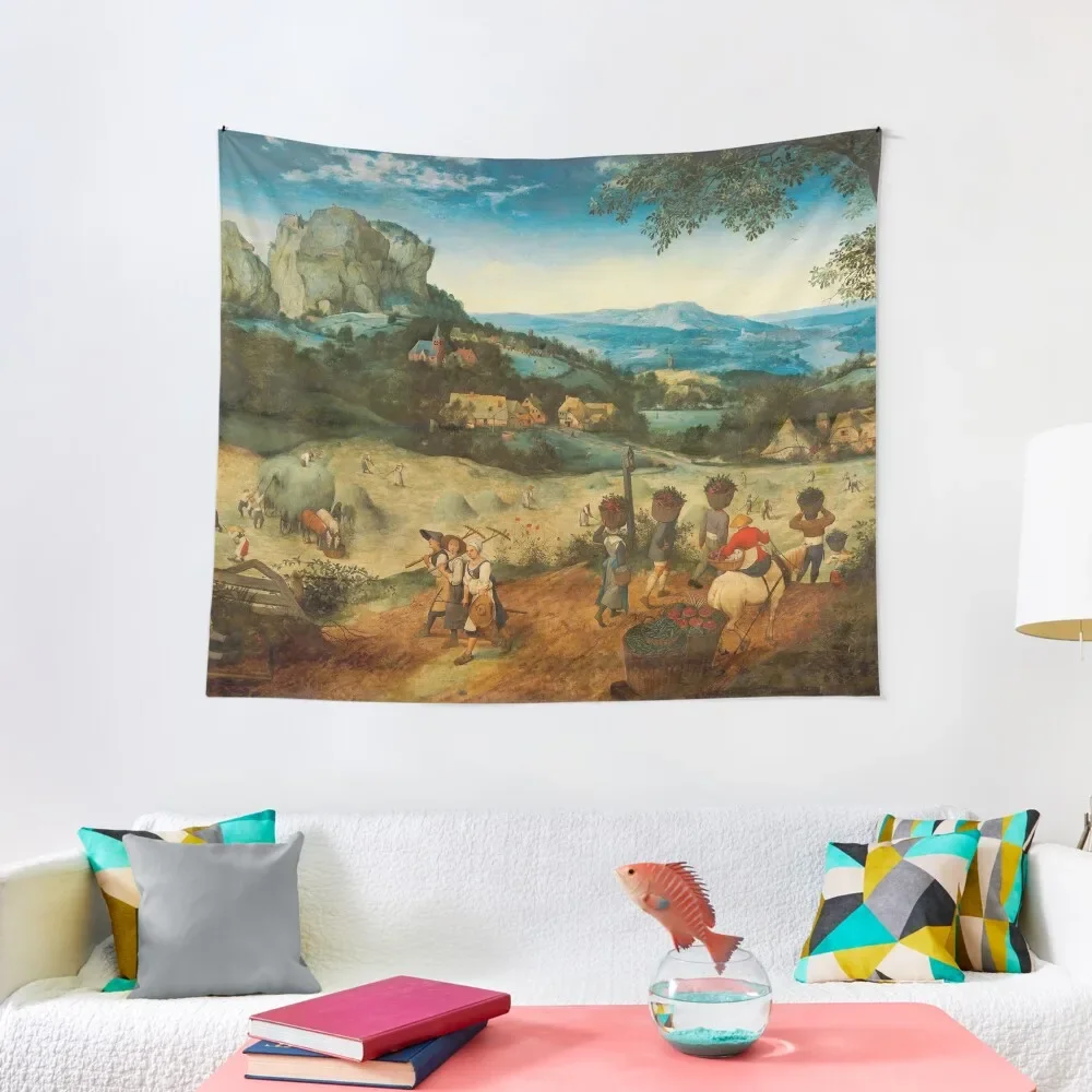 Pieter Bruegel the Elder The haymaking Tapestry Custom Wall Decorations Room Aesthetic Living Room Decoration Tapestry
Pieter Bruegel the Elder The haymaking Tapestry Custom Wall Decorations Room Aesthetic Living Room Decoration Tapestry