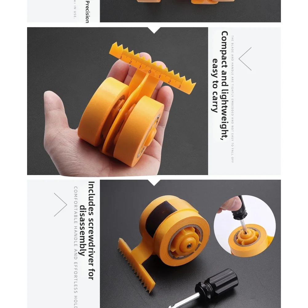For Textured Paper Tape Applicator Double Roll with Precision Alignment Guide and Adjustable Application Width
For Textured Paper Tape Applicator Double Roll with Precision Alignment Guide and Adjustable Application Width