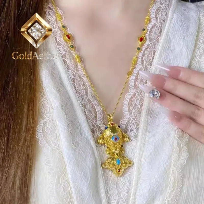 Золотой набор GoldAether 9999 24K: Золотая рыбка с синим глазом, эмалью и бриллиантовой инкрустацией, ручная работа, культурное наследие, маленькая золотая рыбка, модель N
Золотой набор GoldAether 9999 24K: Золотая рыбка с синим глазом, эмалью и бриллиантовой инкрустацией, ручная работа, культурное наследие, маленькая золотая рыбка, модель N