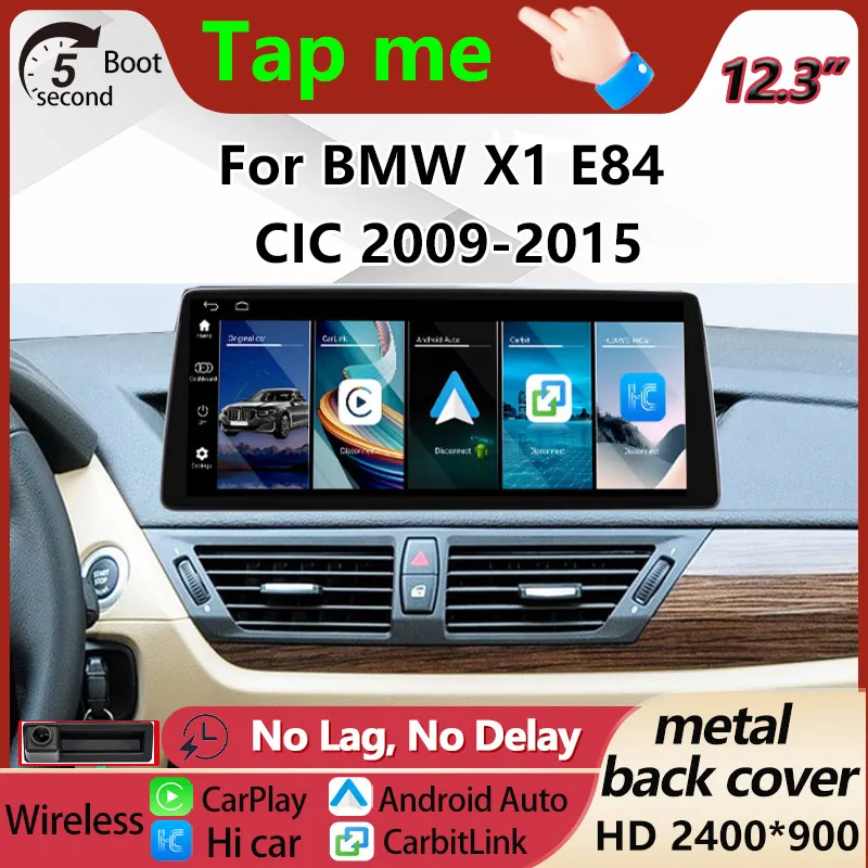 Upgrade RHD LHD For BMW X1 E84 CIC 2009 to 2015 12.3inch Screen IPS Car Multimedia Player Wireless Carplay Android Auto car play
Upgrade RHD LHD For BMW X1 E84 CIC 2009 to 2015 12.3inch Screen IPS Car Multimedia Player Wireless Carplay Android Auto car play