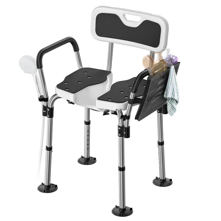 Shower Chair for Inside Shower 400 lbs, Shower Chair for Elderly and Disabled with U Shaped Seat, Padded Arms and Back, Adjusta
Shower Chair for Inside Shower 400 lbs, Shower Chair for Elderly and Disabled with U Shaped Seat, Padded Arms and Back, Adjusta