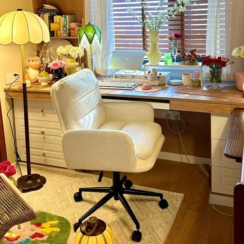 Bedroom, Girls, Computer Chair, Backrest, Lift, Rotatable, Makeup, Study, Lamb Wool, Dressing, Stool
Bedroom, Girls, Computer Chair, Backrest, Lift, Rotatable, Makeup, Study, Lamb Wool, Dressing, Stool