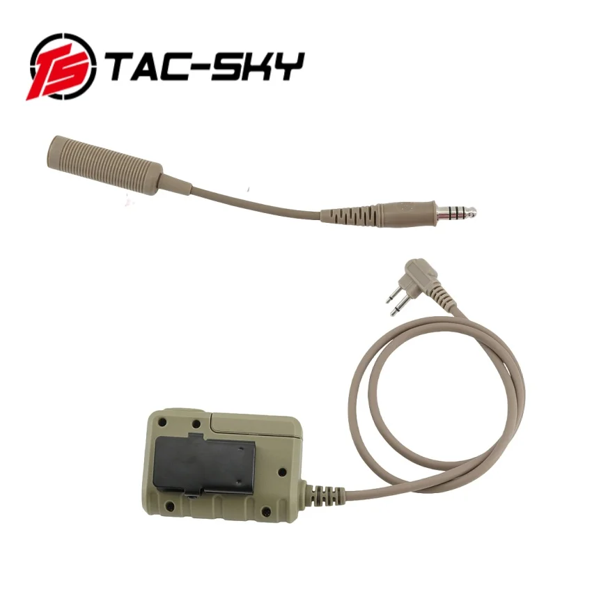 TS TAC-SKY Tactical Motorola Two-Way Radio Accessory PTT Adapter with Military-Grade Adapter Cable for COMTAC SORDIN Headset
TS TAC-SKY Tactical Motorola Two-Way Radio Accessory PTT Adapter with Military-Grade Adapter Cable for COMTAC SORDIN Headset