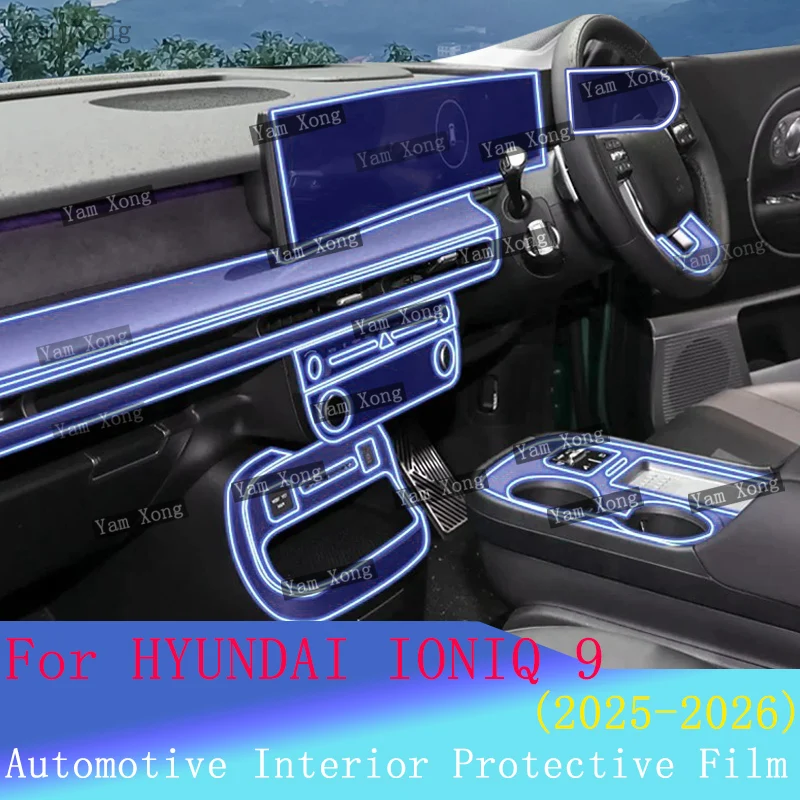Car interior Film Kit For HYUNDAI IONIQ 9 Center Console Gear Panel Anti-scratch Navigation screen Transparent Protection Film
Car interior Film Kit For HYUNDAI IONIQ 9 Center Console Gear Panel Anti-scratch Navigation screen Transparent Protection Film