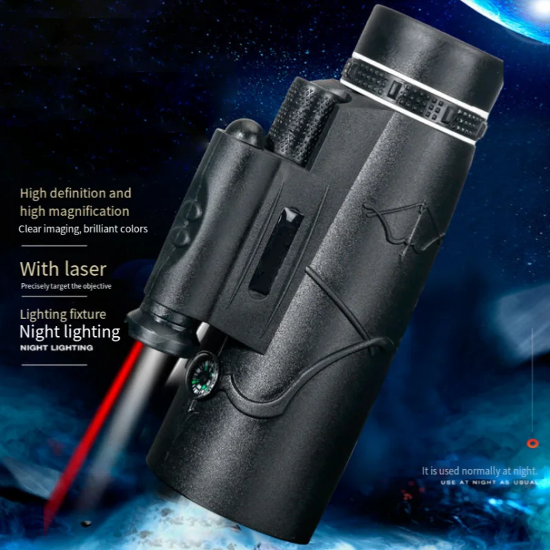 Мощный бинокль высокой четкости с зумом 50x60, портативный профессиональный телескоп, монокуляр с низким ночным видением, охота, кемпинг
Мощный бинокль высокой четкости с зумом 50x60, портативный профессиональный телескоп, монокуляр с низким ночным видением, охота, кемпинг