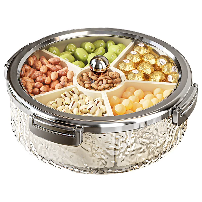 PYH Premium Dry Fruit Plate Light Luxury Multi-layer Grid with Lid Plastic Household Fruit Kitchen Candy Plate
PYH Premium Dry Fruit Plate Light Luxury Multi-layer Grid with Lid Plastic Household Fruit Kitchen Candy Plate