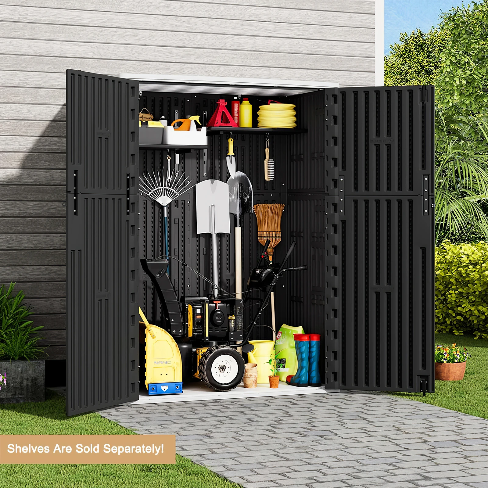 Outdoor Storage Cabinet, Premium HDPE Waterproof Resin Deck Box with Floor Panel, Reinforced Corners. Weather-resistant & Sturdy for Garage, Pool Storage & Backyard Organization (56.8 Cu.Ft)
Outdoor Storage Cabinet, Premium HDPE Waterproof Resin Deck Box with Floor Panel, Reinforced Corners. Weather-resistant & Sturdy for Garage, Pool Storage & Backyard Organization (56.8 Cu.Ft)