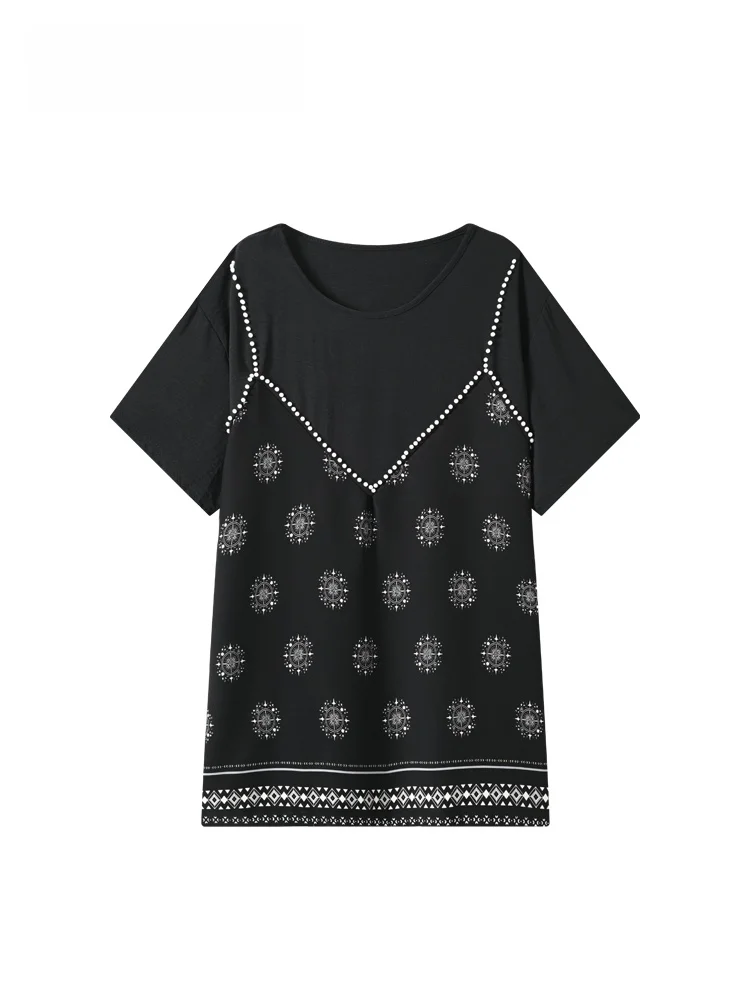 plus Size Women's Short Sleeve T-Shirt round Neck Casual Style Summer New Fashion Meat Covering Shoulder Width Normal Polyest...
plus Size Women's Short Sleeve T-Shirt round Neck Casual Style Summer New Fashion Meat Covering Shoulder Width Normal Polyest...