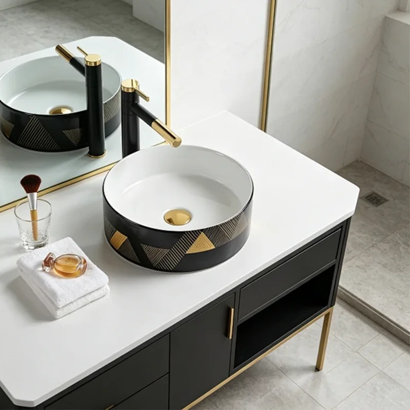 36Cm*36Cm Round Ceramic Washbasin with Geometric Design, Ideal for Modern Bathroom Fixtures, Suitable for Changing Rooms, Vanity Tables, Bathrooms, Toilets, and Rvs
36Cm*36Cm Round Ceramic Washbasin with Geometric Design, Ideal for Modern Bathroom Fixtures, Suitable for Changing Rooms, Vanity Tables, Bathrooms, Toilets, and Rvs