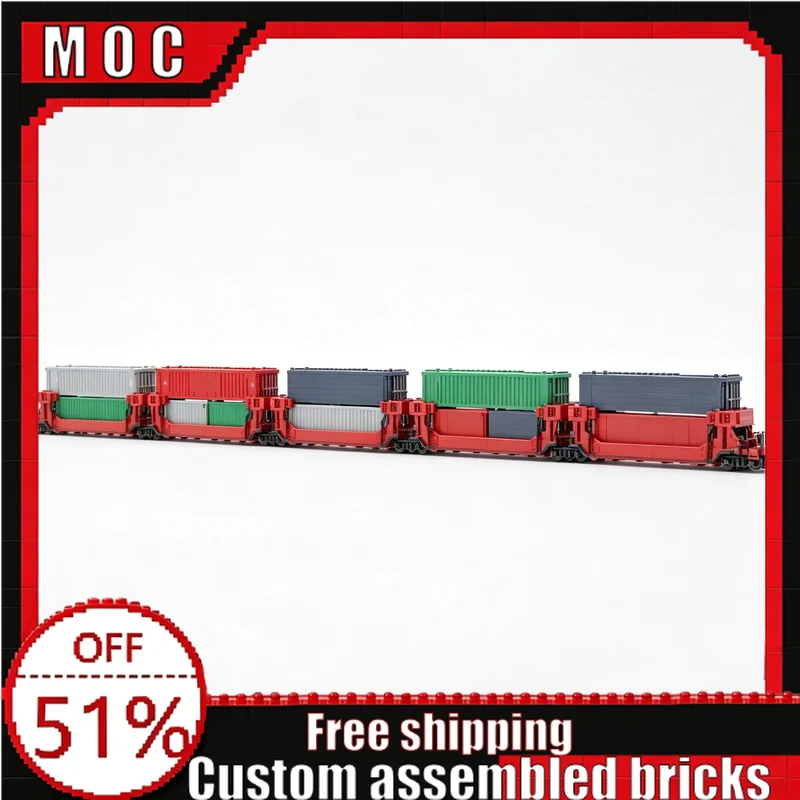 2117 Parts Twin Stack Container Train Car Model Building Blocks Bricks Assembly Toys Creative Educational DIY Collection Gifts
2117 Parts Twin Stack Container Train Car Model Building Blocks Bricks Assembly Toys Creative Educational DIY Collection Gifts