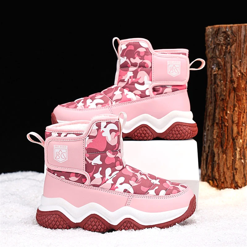 New Girls Winter Snow Boots Sparkle PU Warm Plush Lining Kids Cotton Shoes Cute Fashion Luxury Design Non-slip Boys Cotton Boots
New Girls Winter Snow Boots Sparkle PU Warm Plush Lining Kids Cotton Shoes Cute Fashion Luxury Design Non-slip Boys Cotton Boots