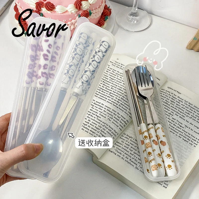 Korean Chopsticks Spoon Set Fork Portable Cutlery with Case Travel Stainless Steel Tableware Kitchen Accessories Utensils
Korean Chopsticks Spoon Set Fork Portable Cutlery with Case Travel Stainless Steel Tableware Kitchen Accessories Utensils