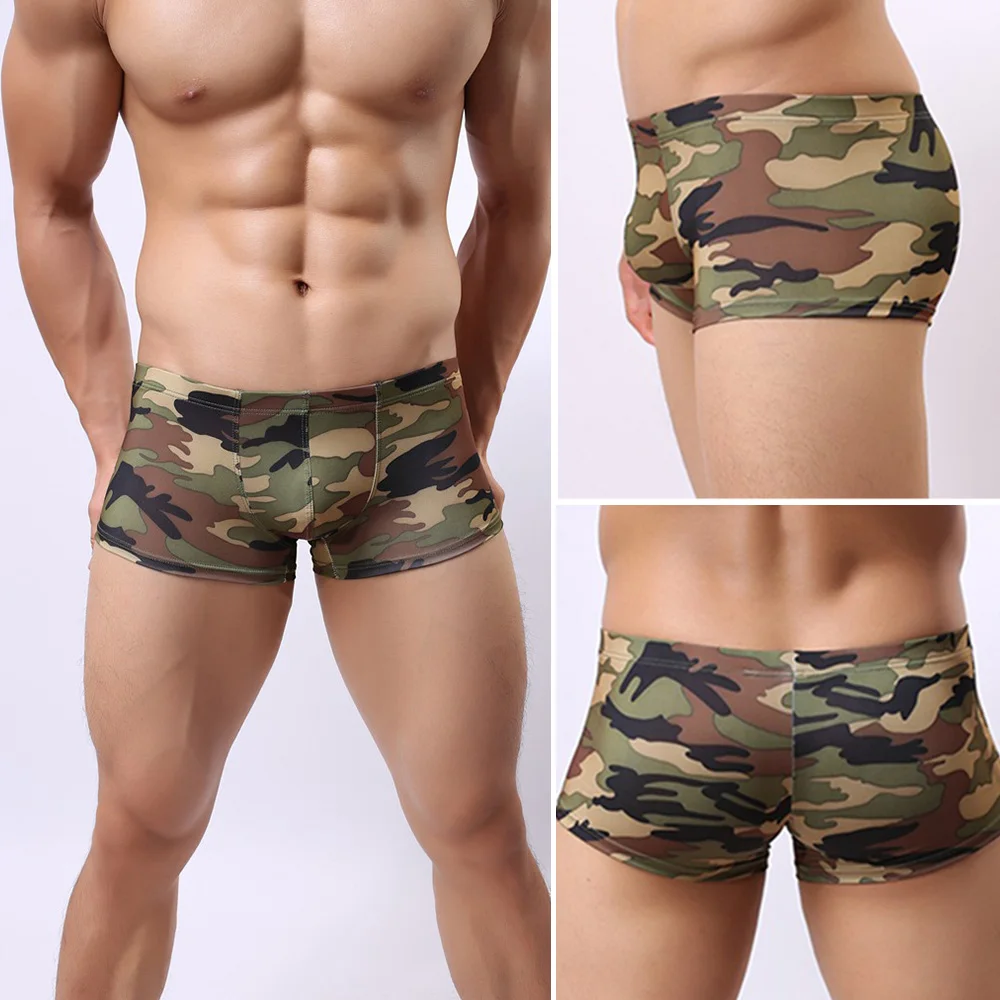 New Men's Breathable Camouflage Low Waist Underwear Boxers Shorts Underpants Bikini Трусы Мужские
New Men's Breathable Camouflage Low Waist Underwear Boxers Shorts Underpants Bikini Трусы Мужские