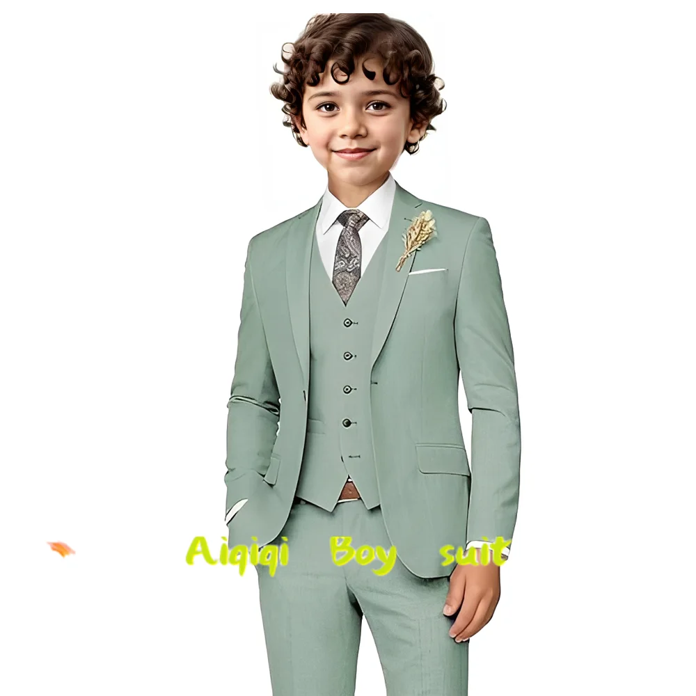 Boy's 3 Piece Suit Slim Fit Suit Formal Wedding Suit One Button Notch Lapel Blazer Vest Pant Set
Boy's 3 Piece Suit Slim Fit Suit Formal Wedding Suit One Button Notch Lapel Blazer Vest Pant Set