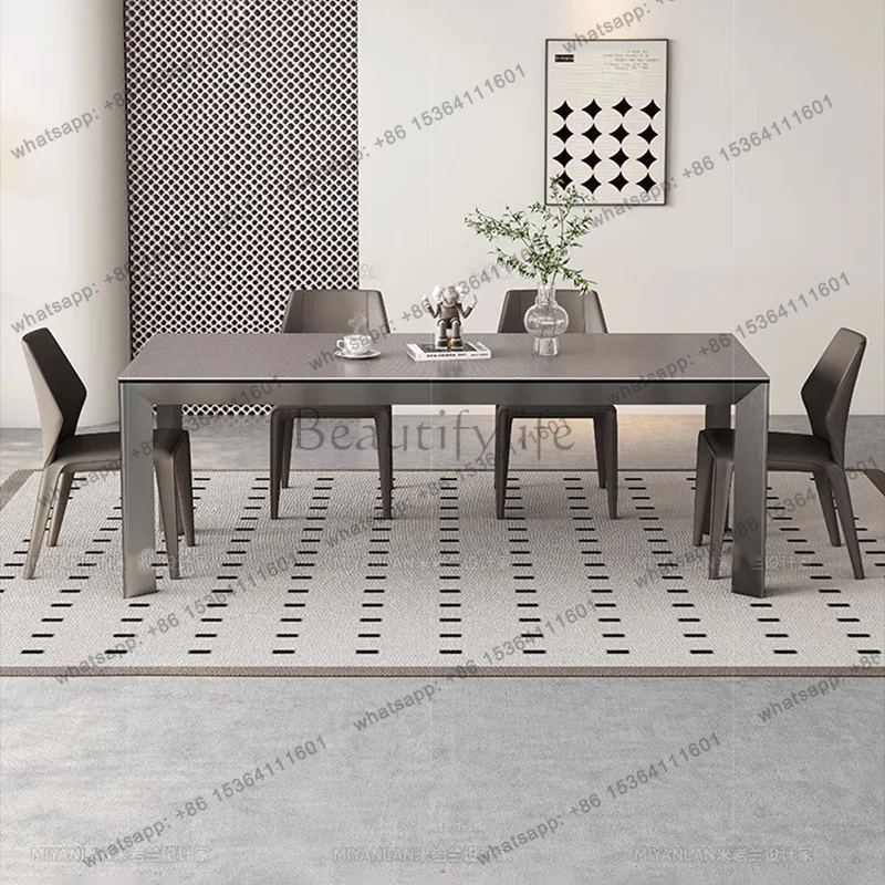 Creative Storage Dining Table Nordic Style Italian Minimalist Dining Tables Aesthetic Elegant Esstisch Living Room Furniture
Creative Storage Dining Table Nordic Style Italian Minimalist Dining Tables Aesthetic Elegant Esstisch Living Room Furniture