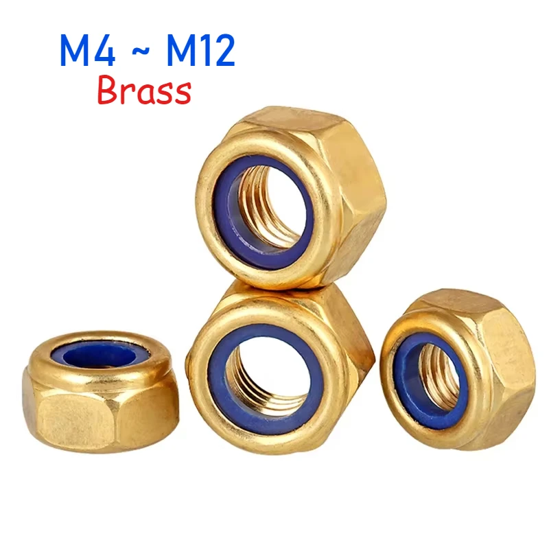 1~10pcs Copper Hexagon Nylon Insert Self Locking Nut M4 M5 M6 M8 M10 M12 Brass Self-lock Hex Nuts Locknut
1~10pcs Copper Hexagon Nylon Insert Self Locking Nut M4 M5 M6 M8 M10 M12 Brass Self-lock Hex Nuts Locknut