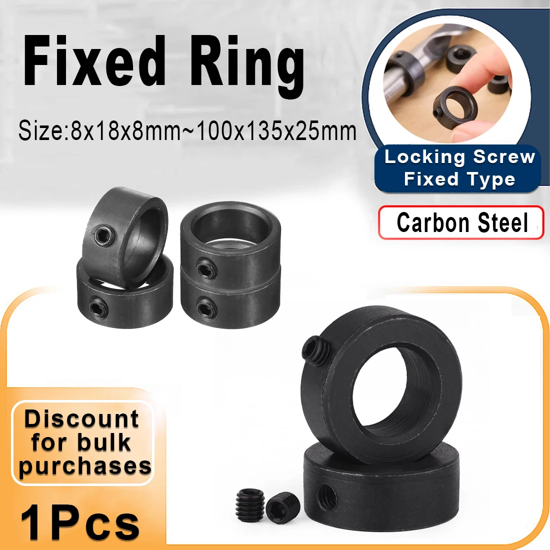 Shaft Rings, Locking Rings, Retaining Rings, Limiting Rings, Bearing Bushings, Thrust Rings, Inner Diameter 8/10/12/15/~100mm
Shaft Rings, Locking Rings, Retaining Rings, Limiting Rings, Bearing Bushings, Thrust Rings, Inner Diameter 8/10/12/15/~100mm